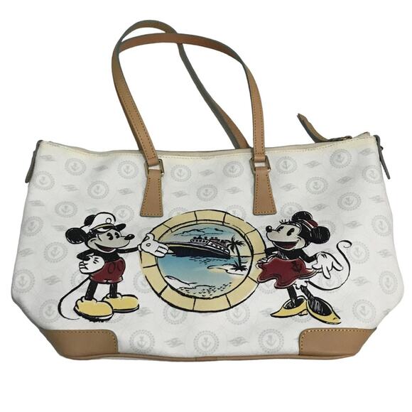 Disney Cruise Line Dooney & Bourke port hole Zip Top shopper Tote Bag - Picture 13 of 13